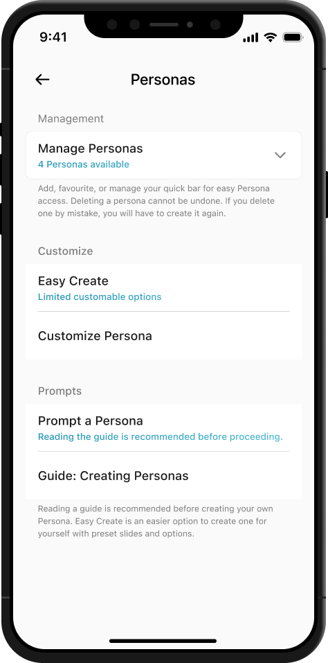 Settings Page